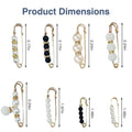 Lustrous Pearl Metal Brooch | Multi-purpose Outfit Accessory