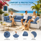 🪑 Stretch Sofa Cushion Covers Set