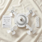 🌀E26/E27 Socket Ceiling Fan Light – 2-in-1 LED Light & Quiet Fan with Remote Control