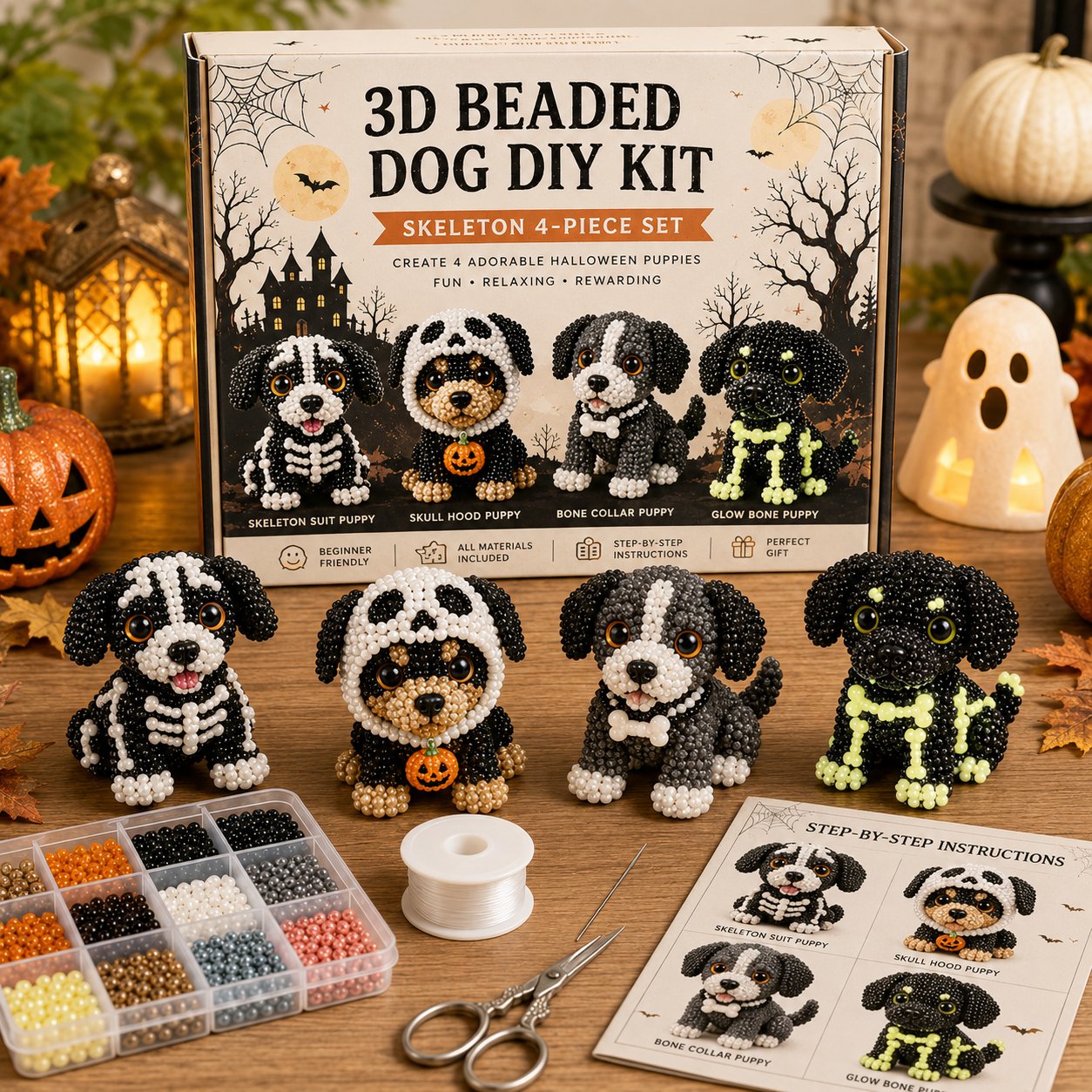 🎃🐶3D Halloween Dog DIY Art Set