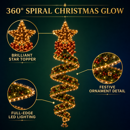 🎄Christmas Magic Spiral Hanging LED Light Collection