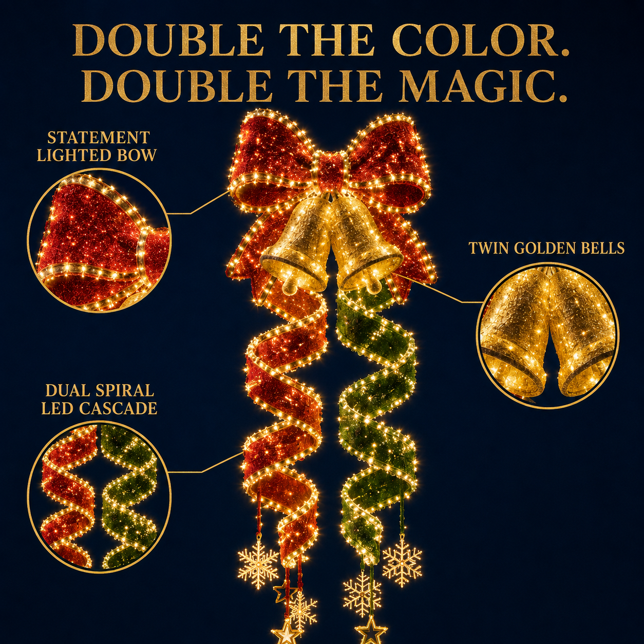 🎄Christmas Magic Spiral Hanging LED Light Collection