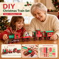 🎄DIY Christmas Wooden Train Set 3D Assembly Puzzle Kit