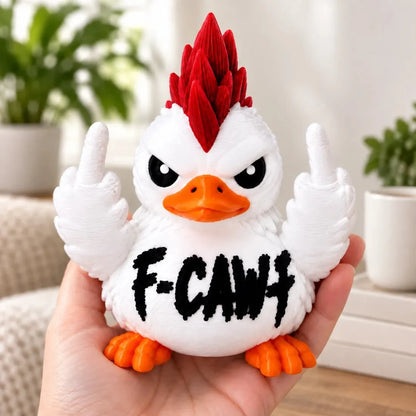 Funny Attitude Desk Buddies – Bad Attitude Duck & Grumpy Raven