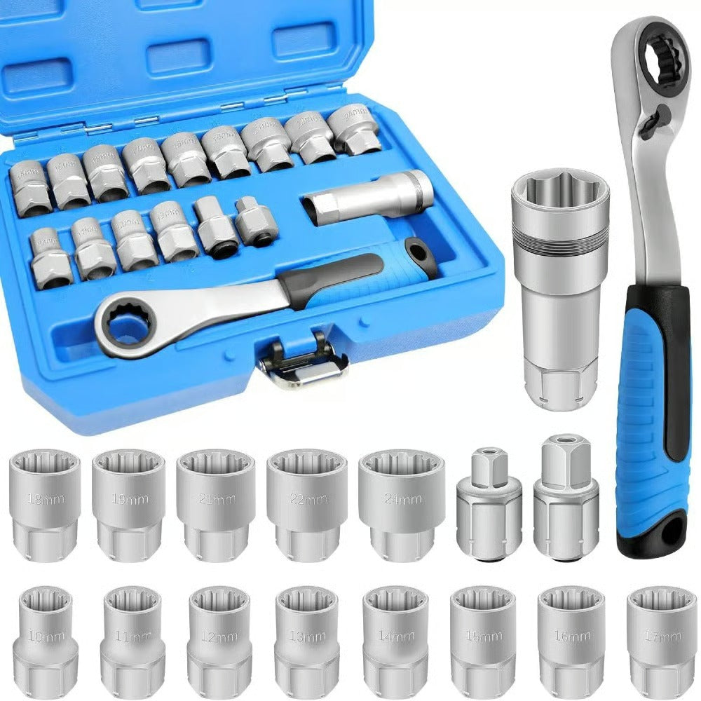 17-Piece Pass-Through Socket Set 🔧