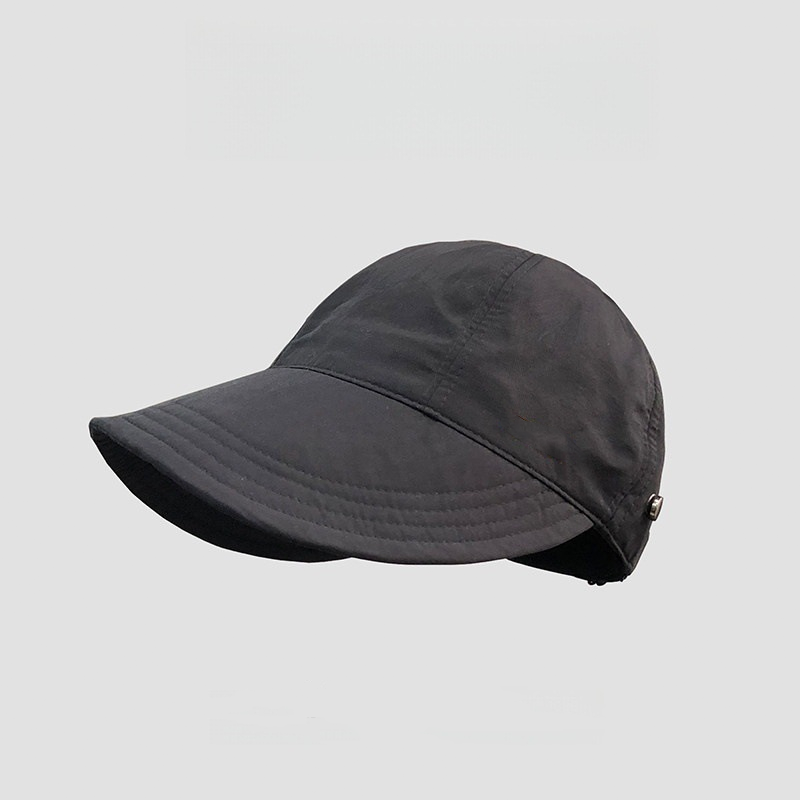 Women’s UPF 50+ Elegant Foldable Sun Hat – Wide-Brim Cotton Bucket Hat with Neck Flap & Adjustable Strap