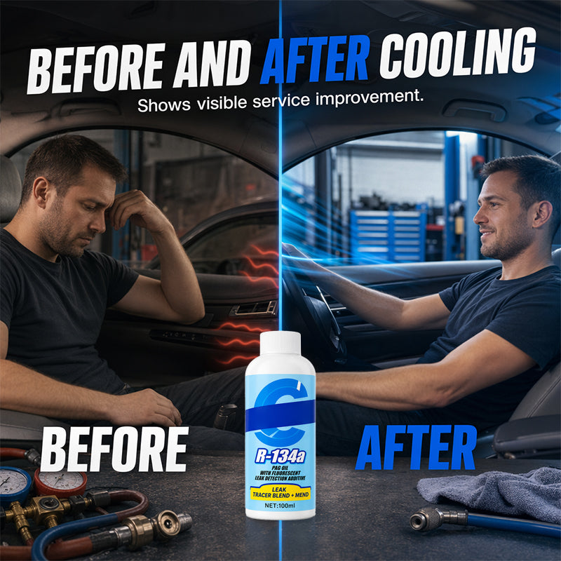 Automotive A/C Leak Stop with UV Dye