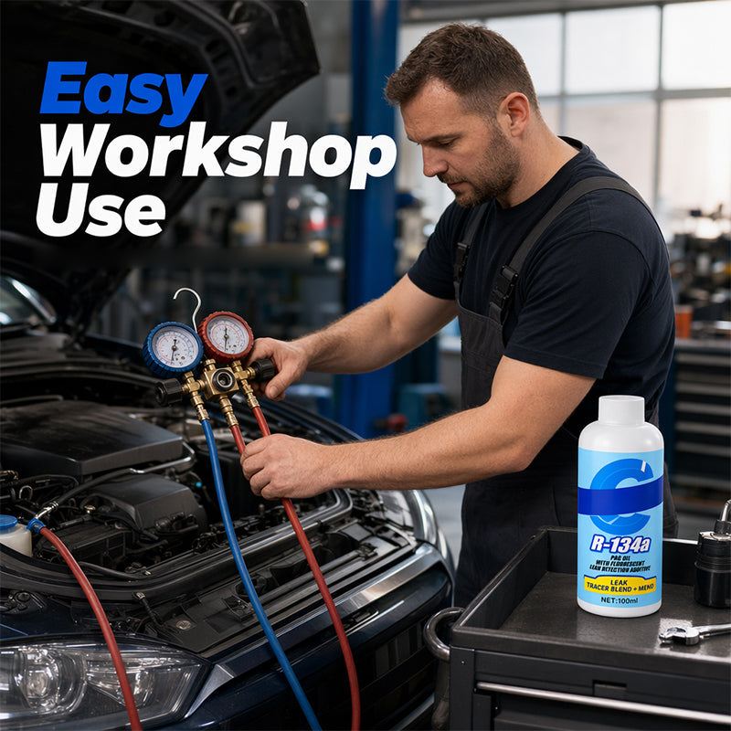 Automotive A/C Leak Stop with UV Dye